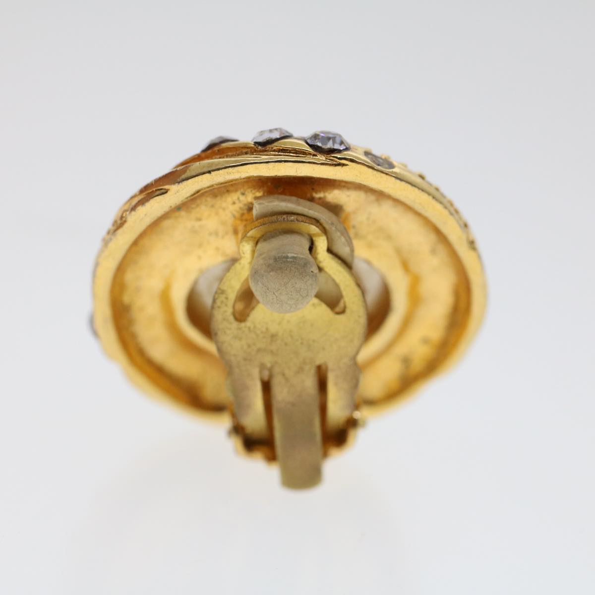 Top Quality Chanel Earring Gold Tone CC Auth ar9890B
