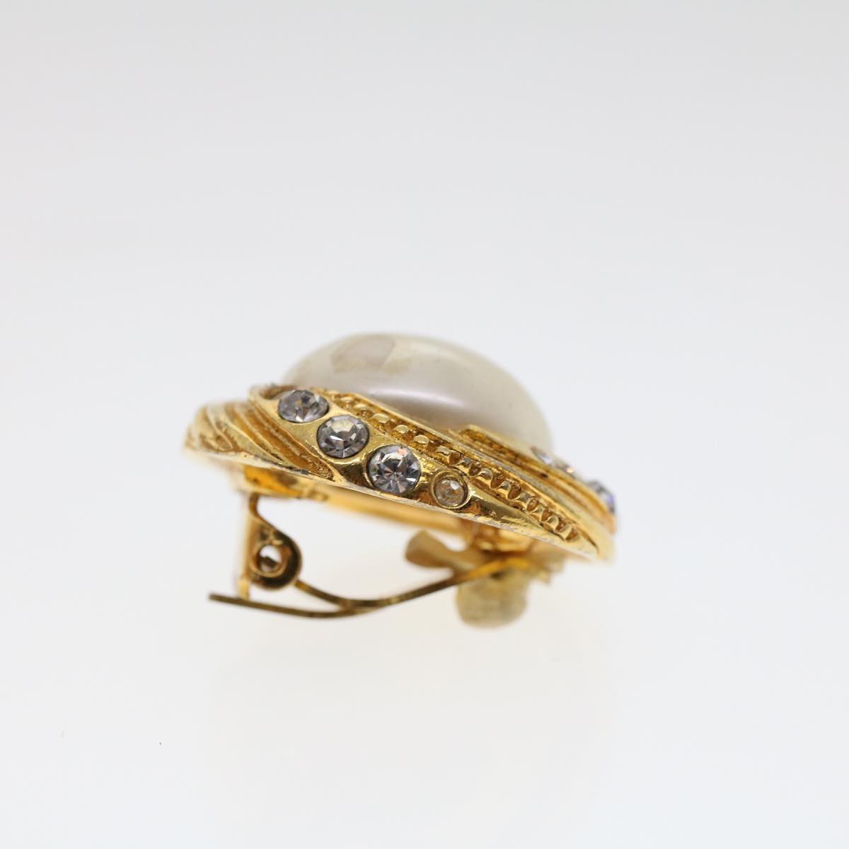 Top Quality Chanel Earring Gold Tone CC Auth ar9890B