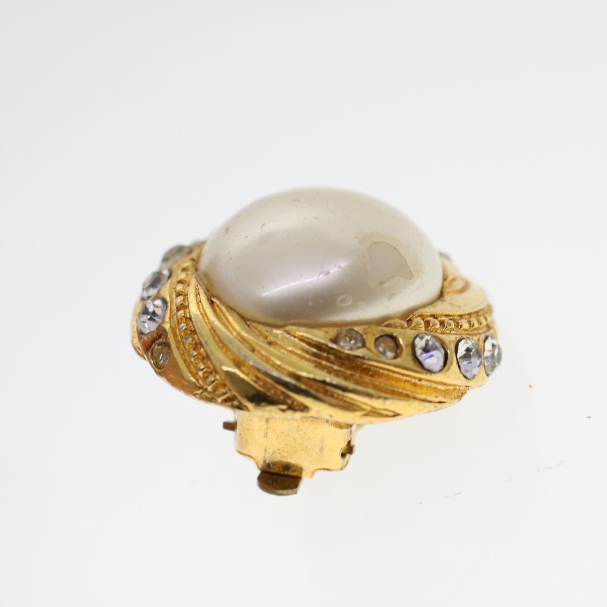 Top Quality Chanel Earring Gold Tone CC Auth ar9890B