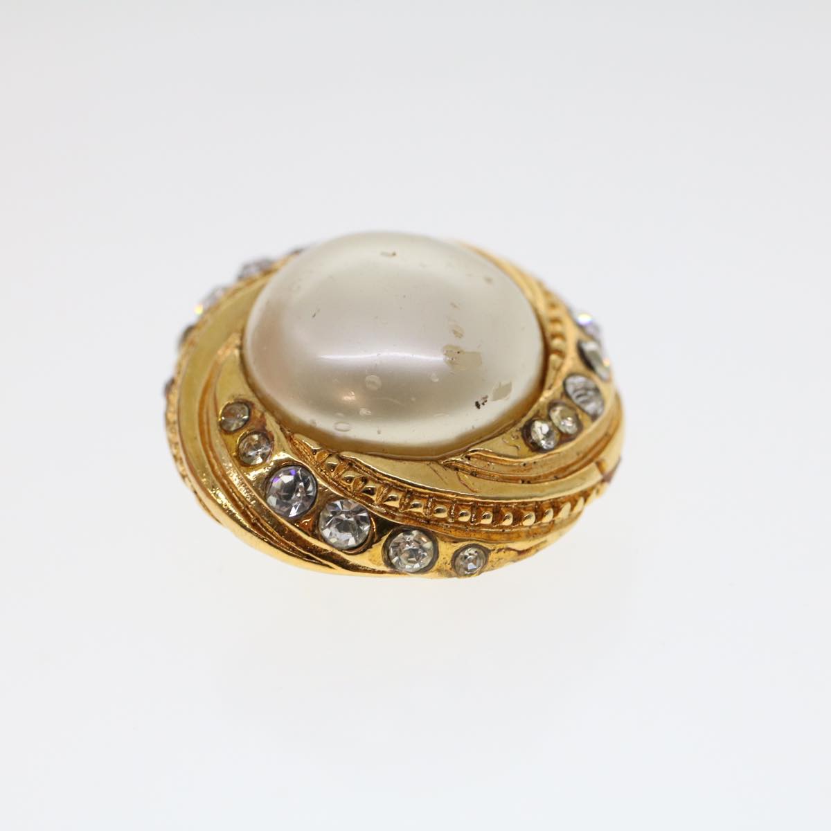 Top Quality Chanel Earring Gold Tone CC Auth ar9890B