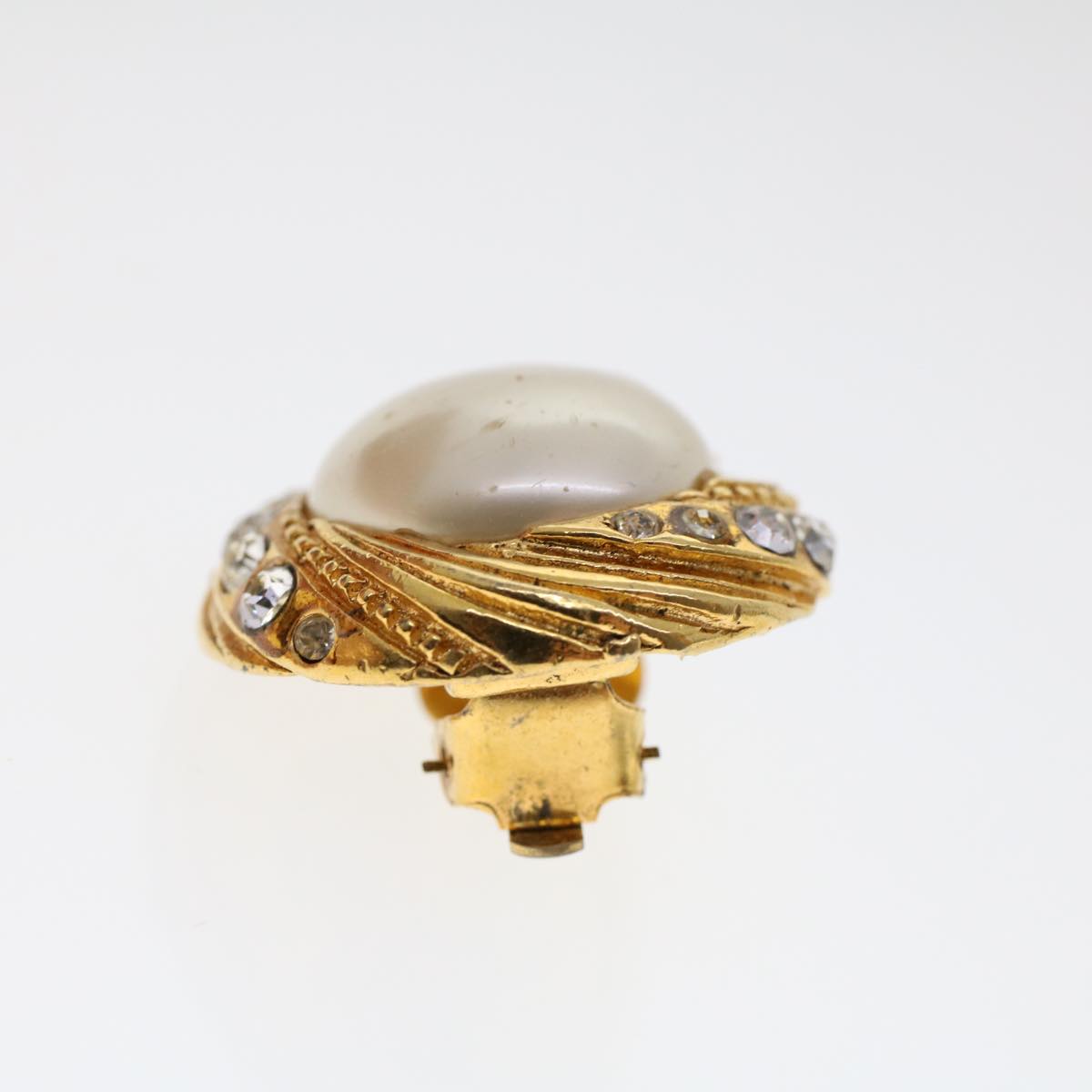 Top Quality Chanel Earring Gold Tone CC Auth ar9890B