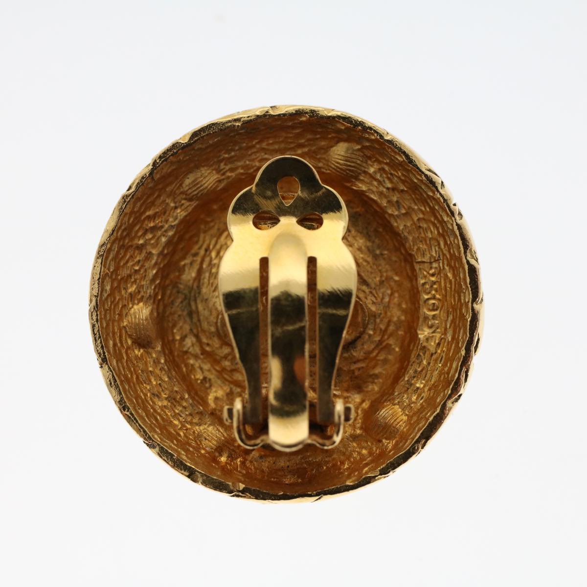 Top Quality Chanel Earring Gold Tone CC Auth ar9892B