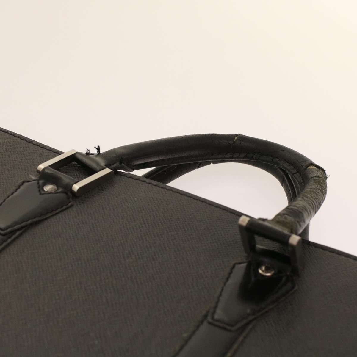 LOUIS VUITTON Taiga Porte Documents Rozan Hand Bag Ardoise M30052 Auth ar9919