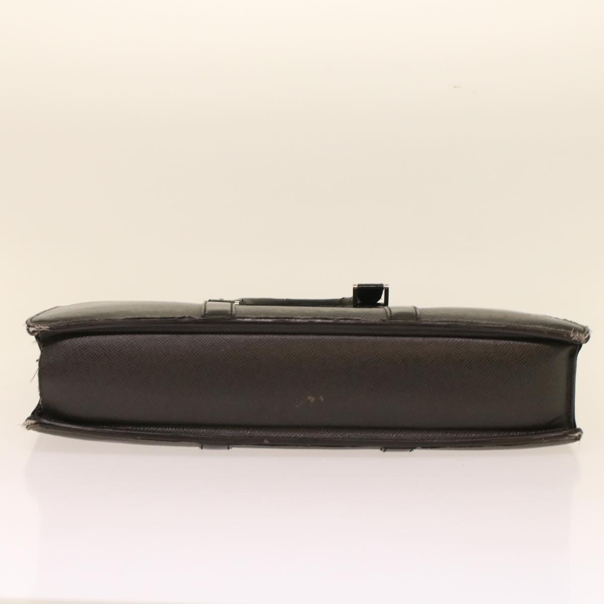 LOUIS VUITTON Taiga Porte Documents Rozan Hand Bag Ardoise M30052 Auth ar9919