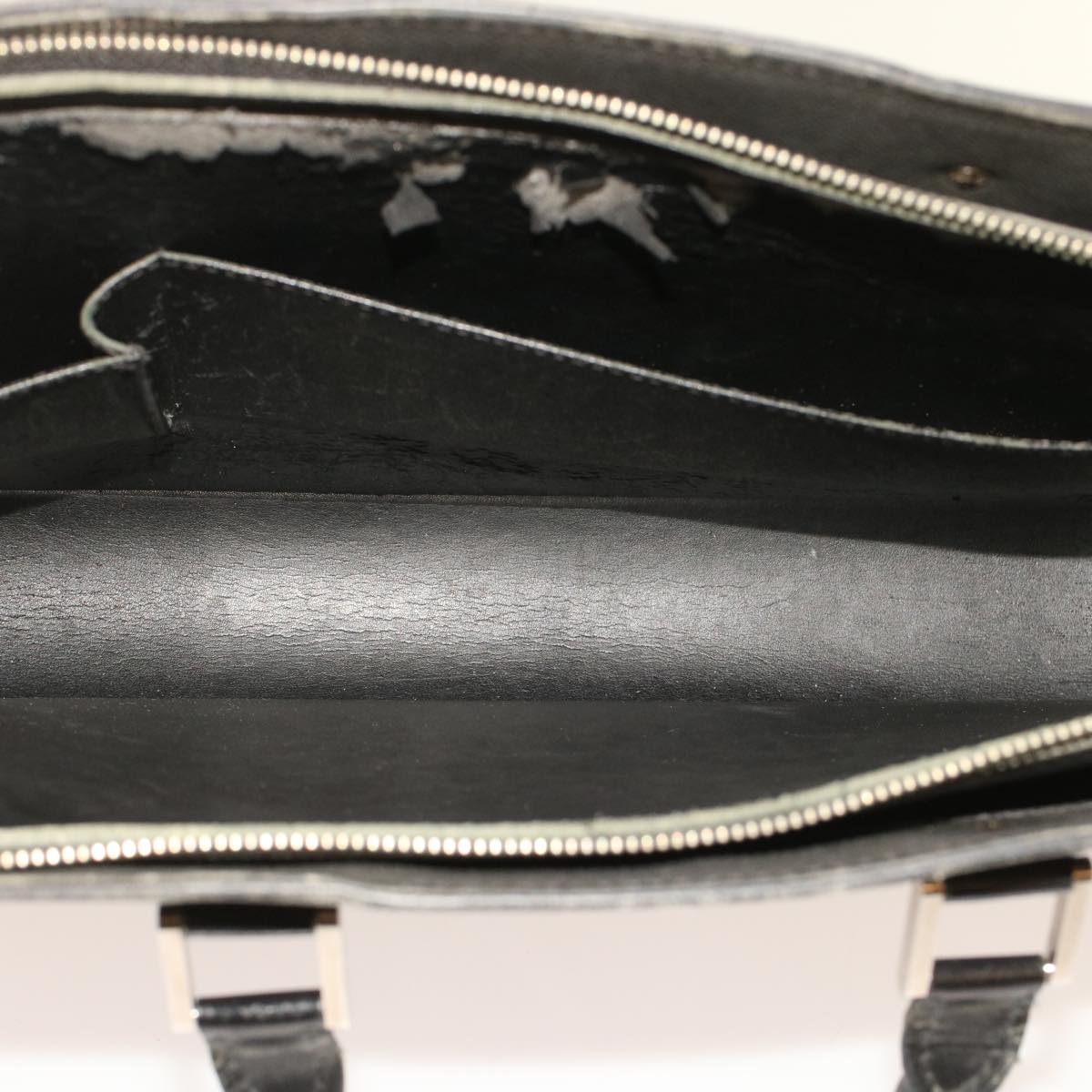LOUIS VUITTON Taiga Porte Documents Rozan Hand Bag Ardoise M30052 Auth ar9919