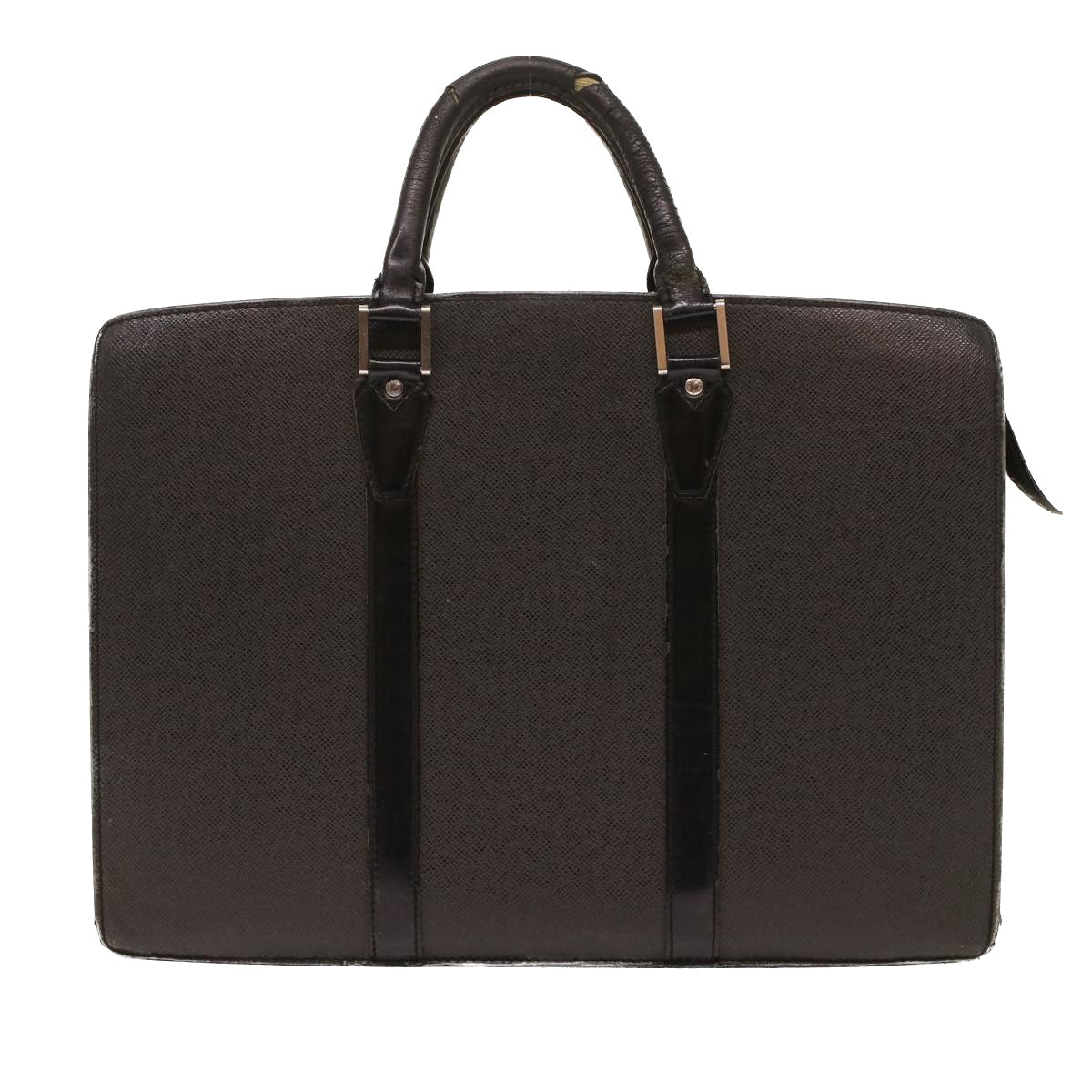 LOUIS VUITTON Taiga Porte Documents Rozan Hand Bag Ardoise M30052 Auth ar9919