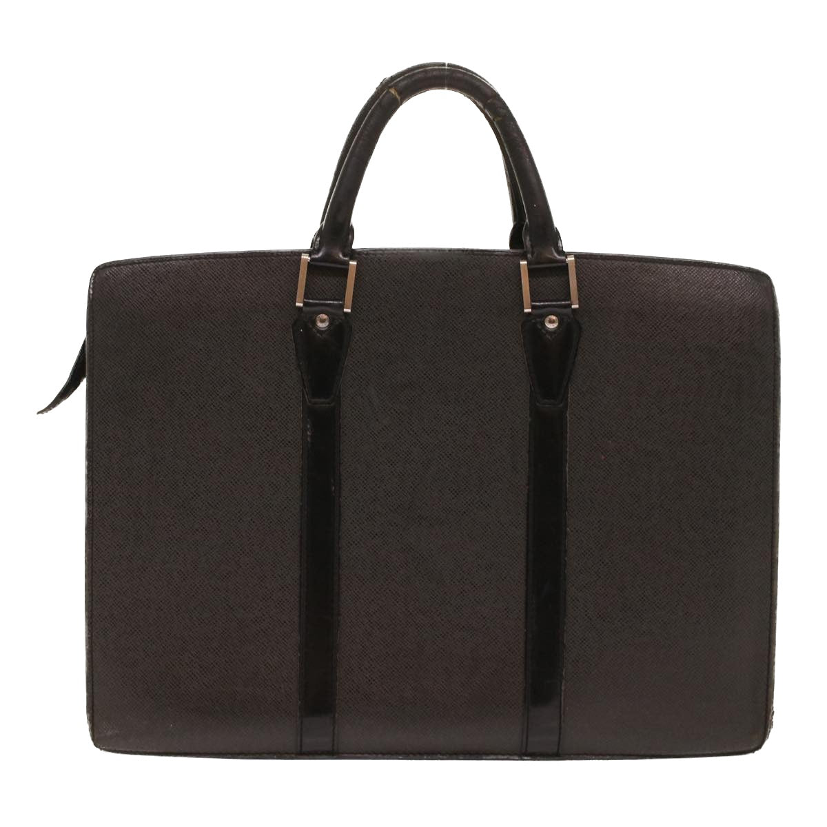LOUIS VUITTON Taiga Porte Documents Rozan Hand Bag Ardoise M30052 Auth ar9919