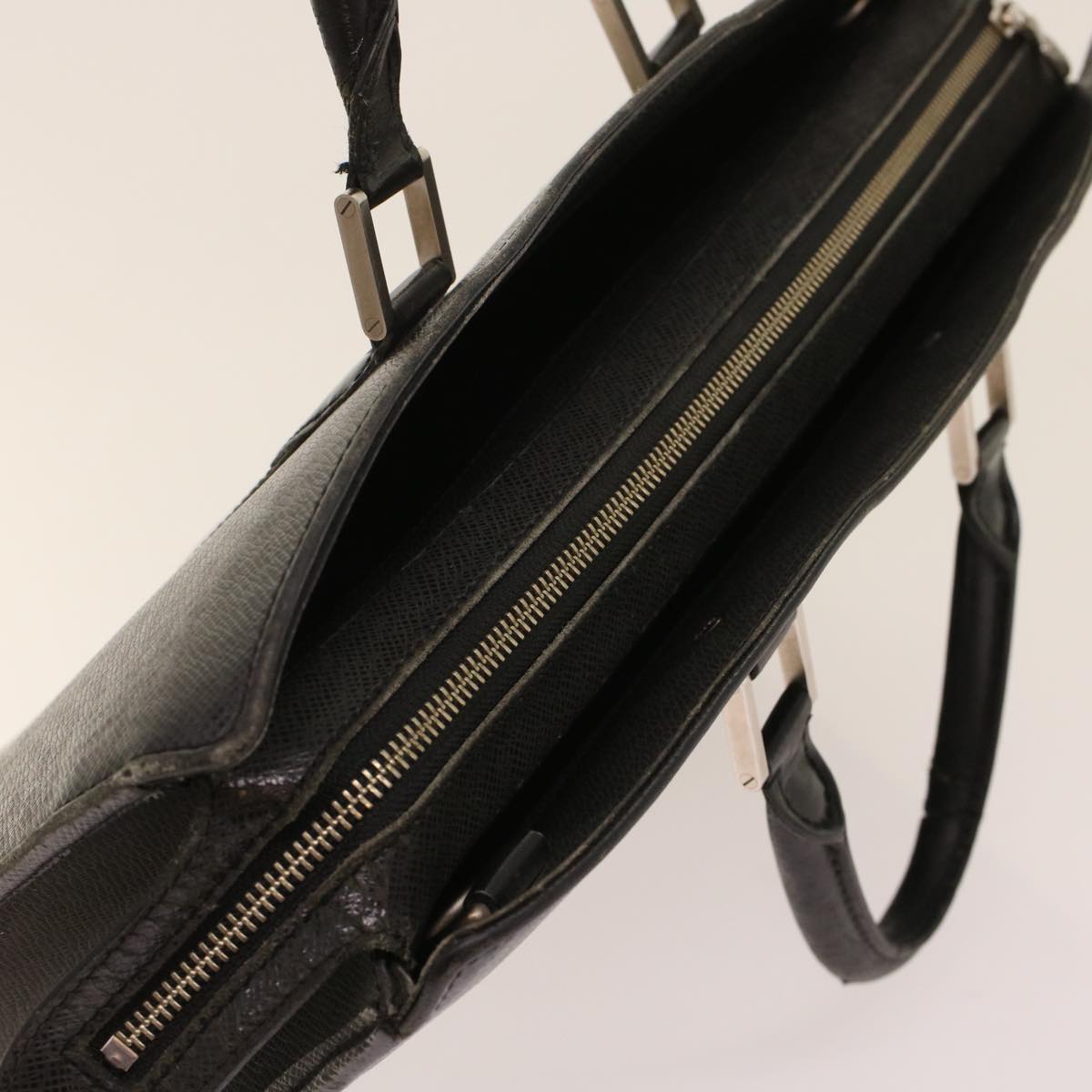 LOUIS VUITTON Taiga Porte Documents Rozan Hand Bag Ardoise M30052 Auth ar9919
