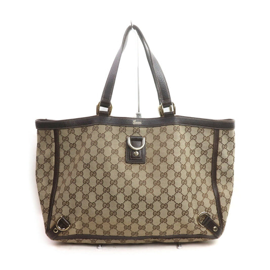 Authentic Gucci Abbey Canvas Tote Bag