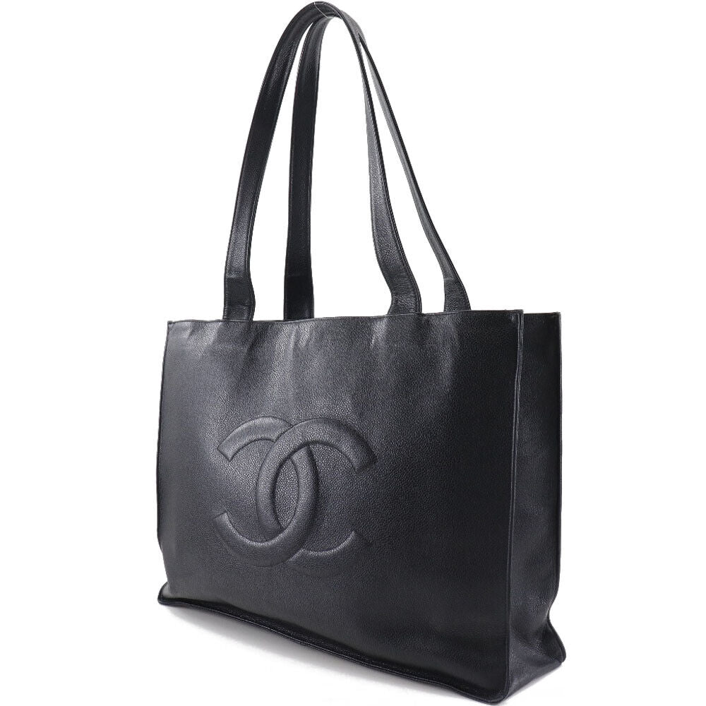 Chanel Coco Mark Tote Bag Black Matt