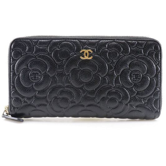 Chanel Coco Mark Camelia Embossed Black