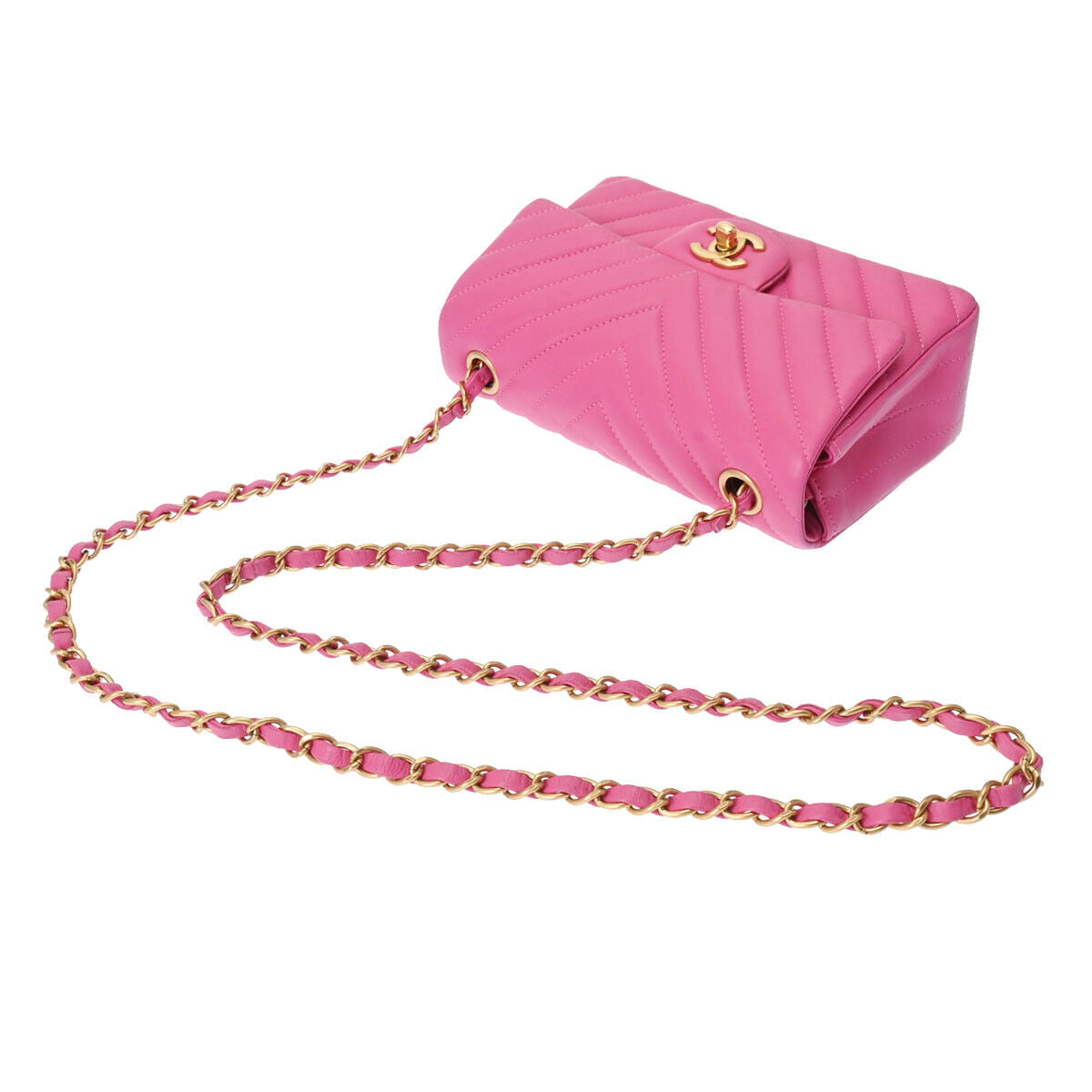 Chanel V Stitch Mini Chainshoulder 7.9'