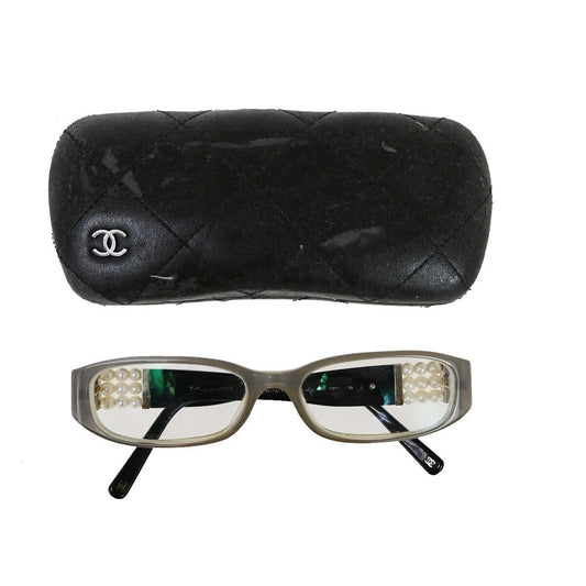 Chanel Logo Imitation Pearl Glasses Eye