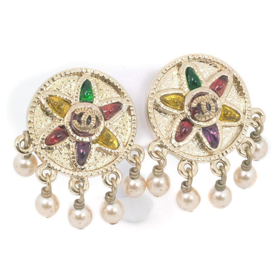 Chanel Coco Mark Earring Multicolor Fake