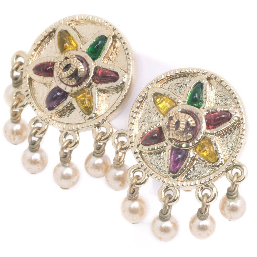 Chanel Coco Mark Earring Multicolor Fake