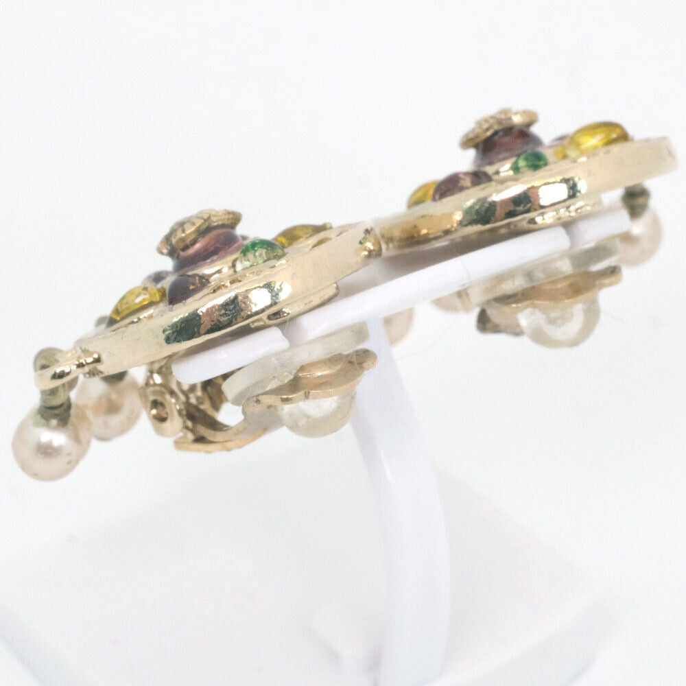 Chanel Coco Mark Earring Multicolor Fake