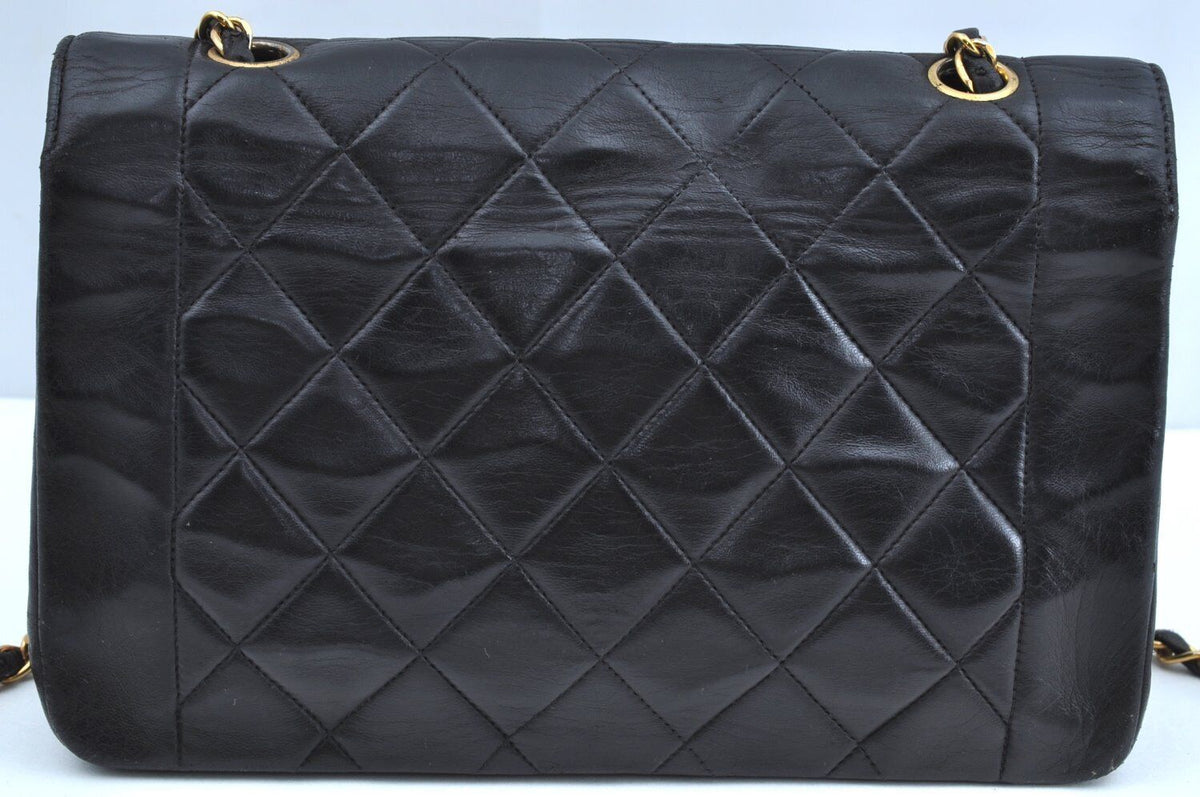 Chanel Lamb Skin Turnlock Matelasse