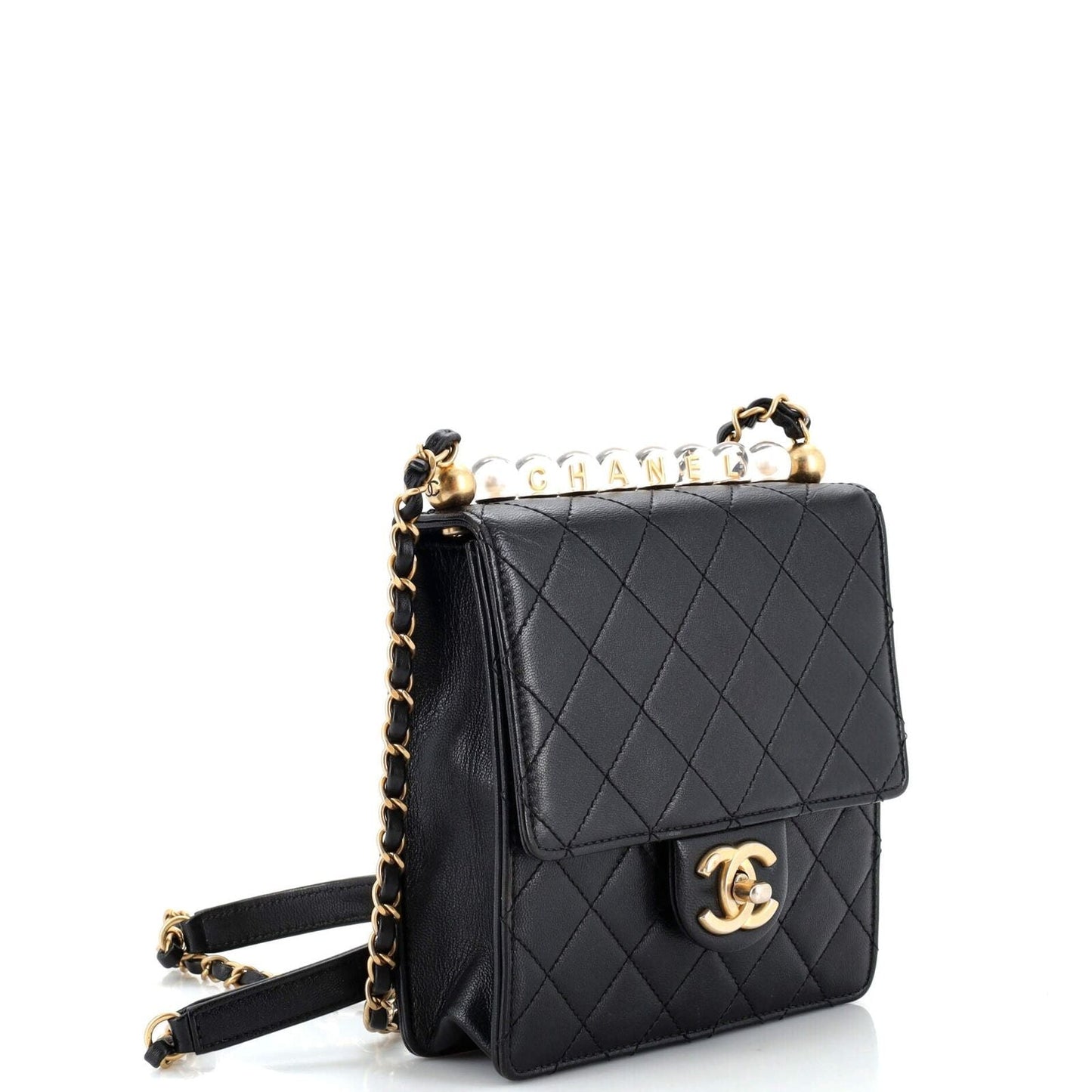 Chanel Chic Pearls Flap Bag Quilted