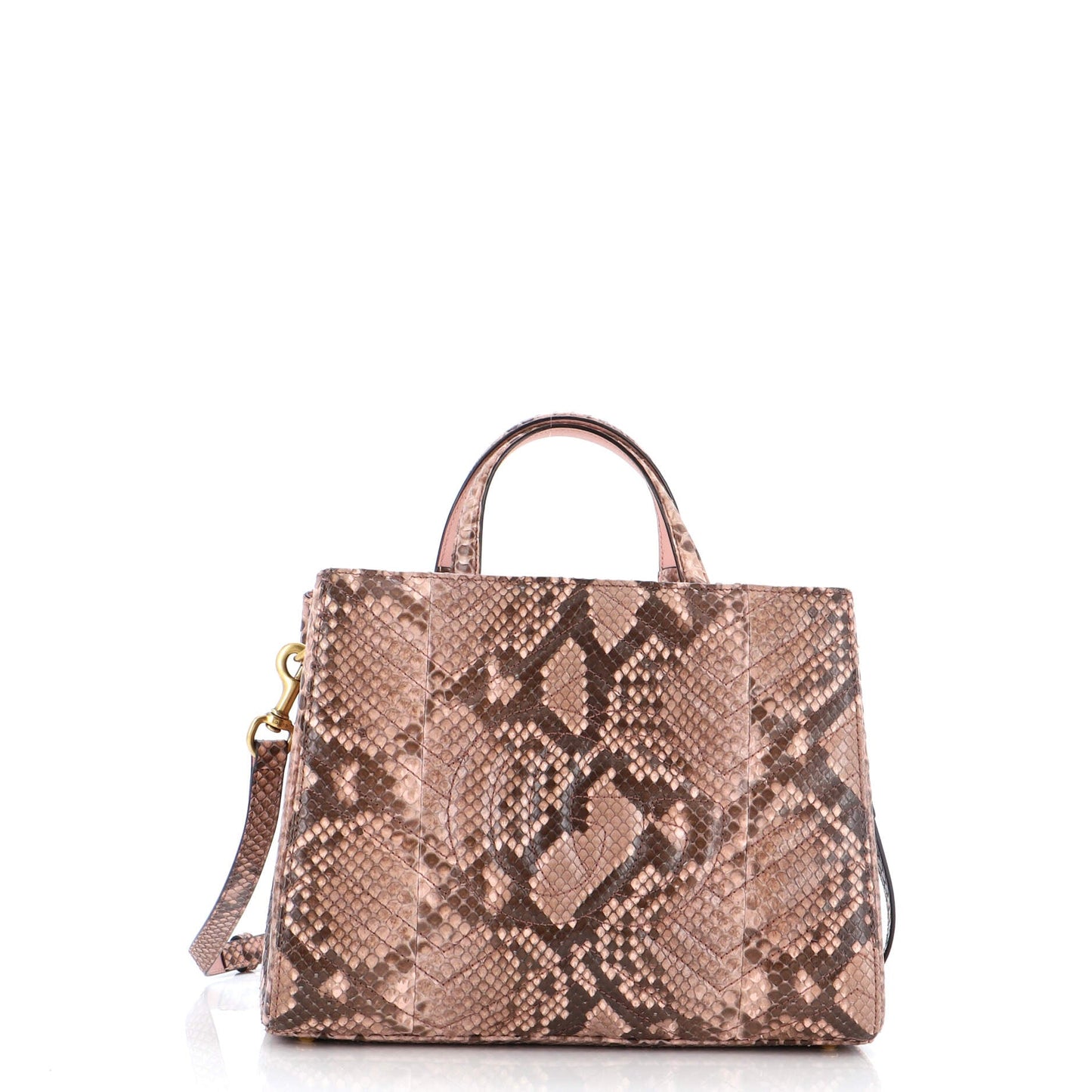 Gucci Gg Marmont Tote Matelasse Python