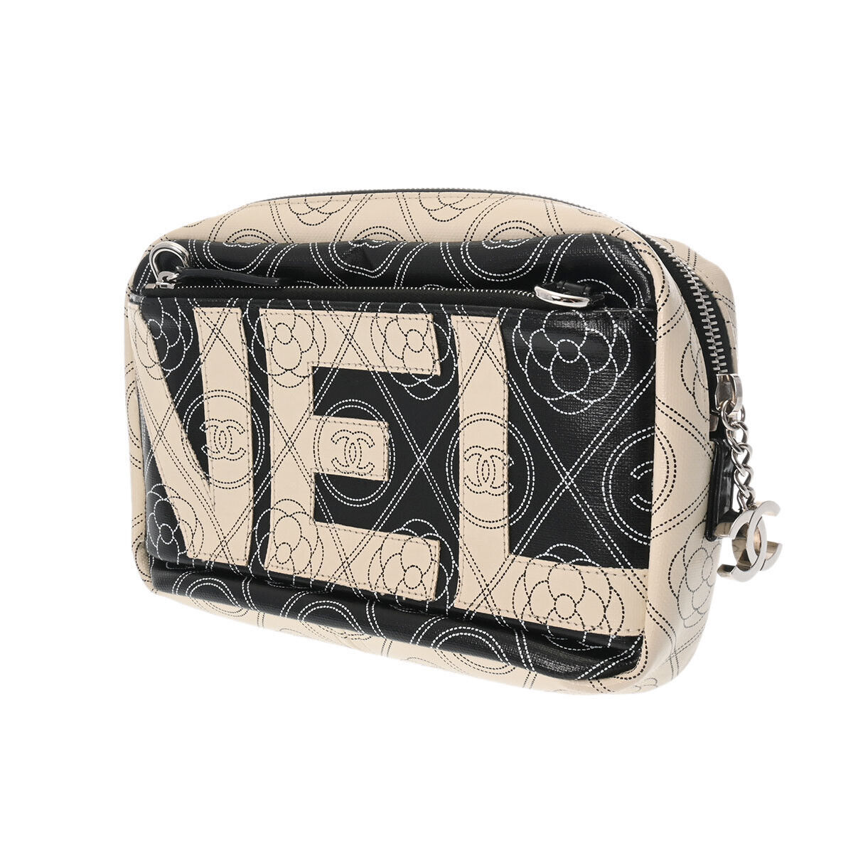 Chanel Logo Camelia Black / White -