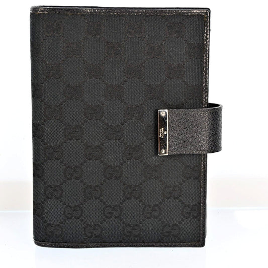 Gucci Gg Canvas Planner Cover Black