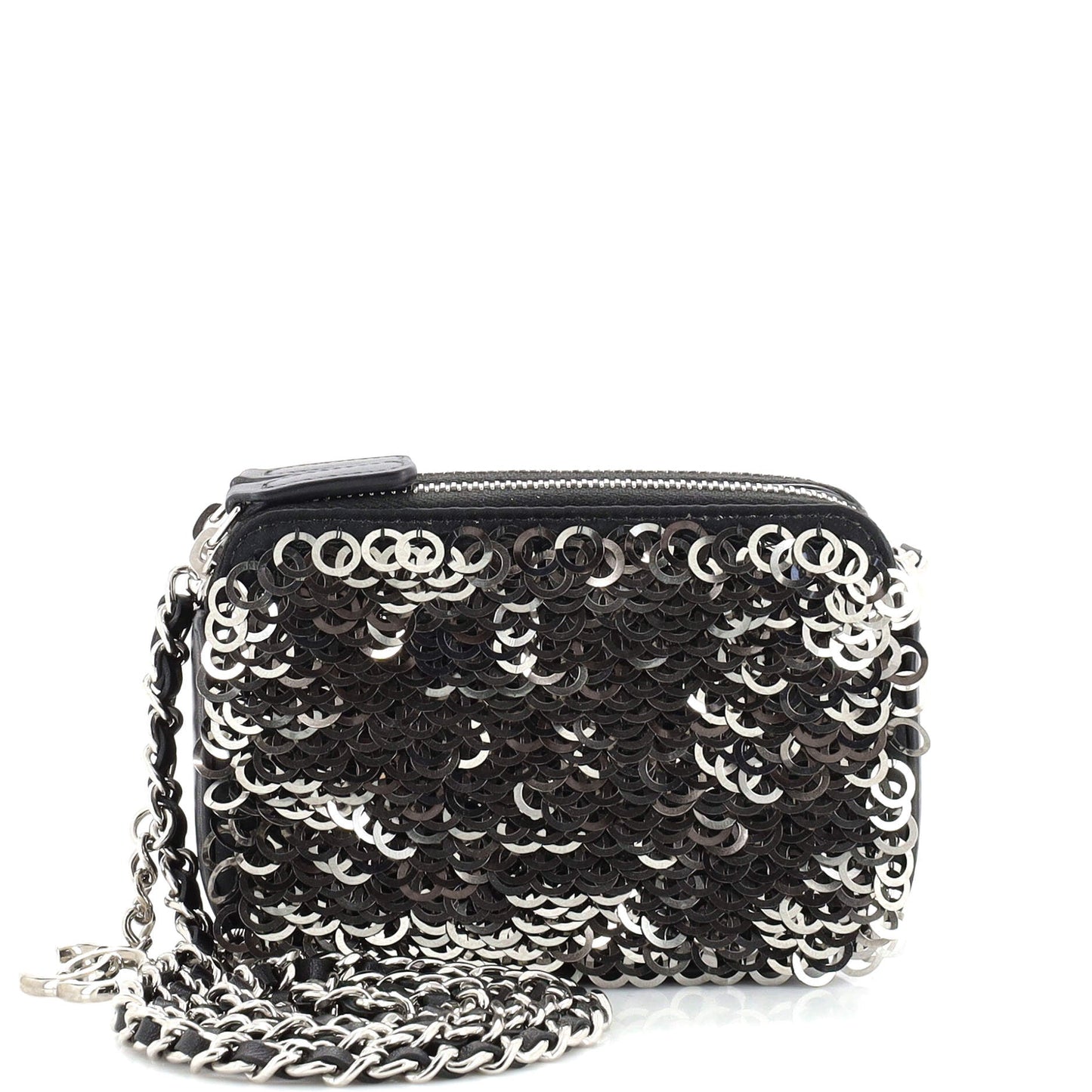 Chanel Double Zip Chain Camera Bag