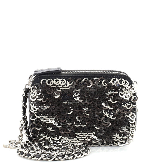 Chanel Double Zip Chain Camera Bag