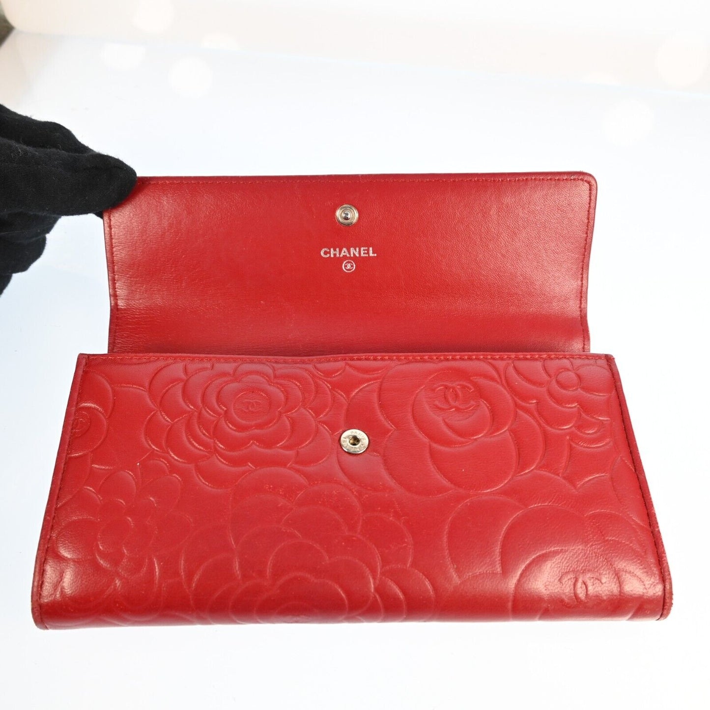 Chanel Camelia Zippy Wallet Coco