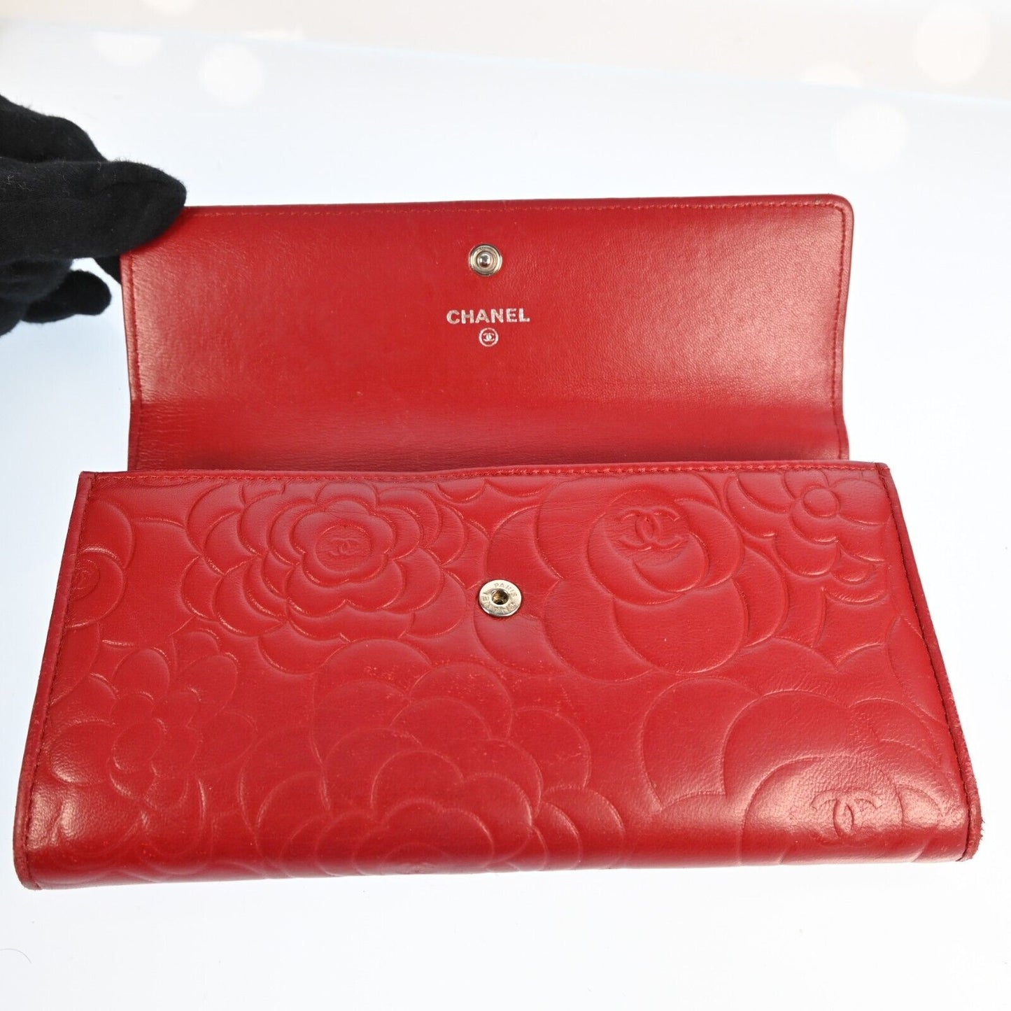 Chanel Camelia Zippy Wallet Coco