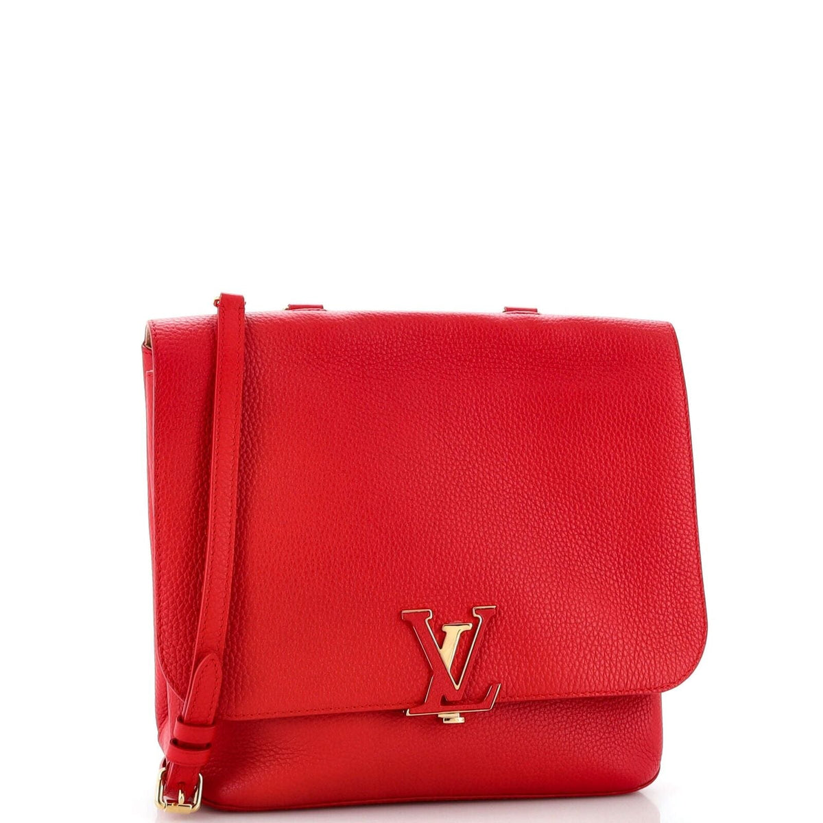 Louis Vuitton Volta Handbag Leather Red