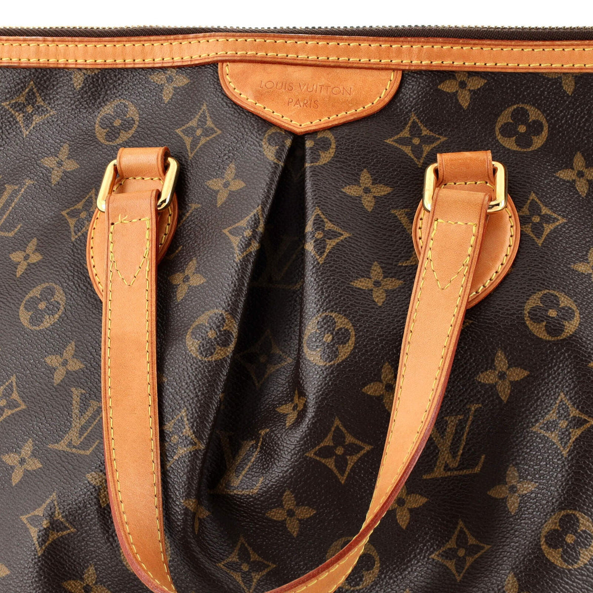 Louis Vuitton Palermo Handbag Canvas Pm