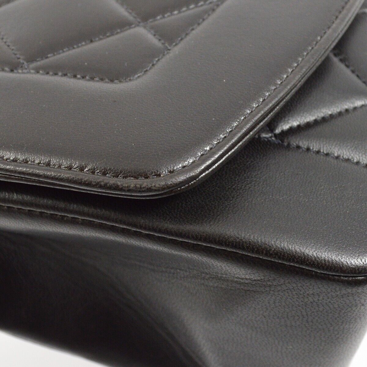 Chanel Black Lambskin Small Diana