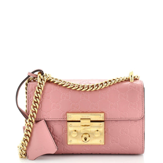 Padlock Shoulder Bag Guccissima Leather