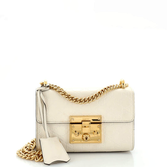 Padlock Shoulder Bag Guccissima Leather