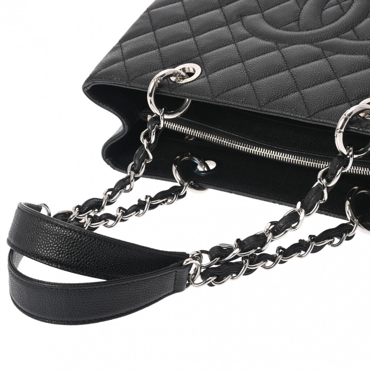 Chanel Gst Grand Shopping Tote Black Bag