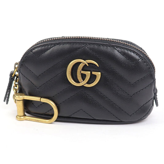 Gucci Gg Marmont Key Pouch Case Black
