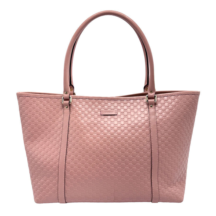 Gucci Handbag Tote Bag Pink Leather