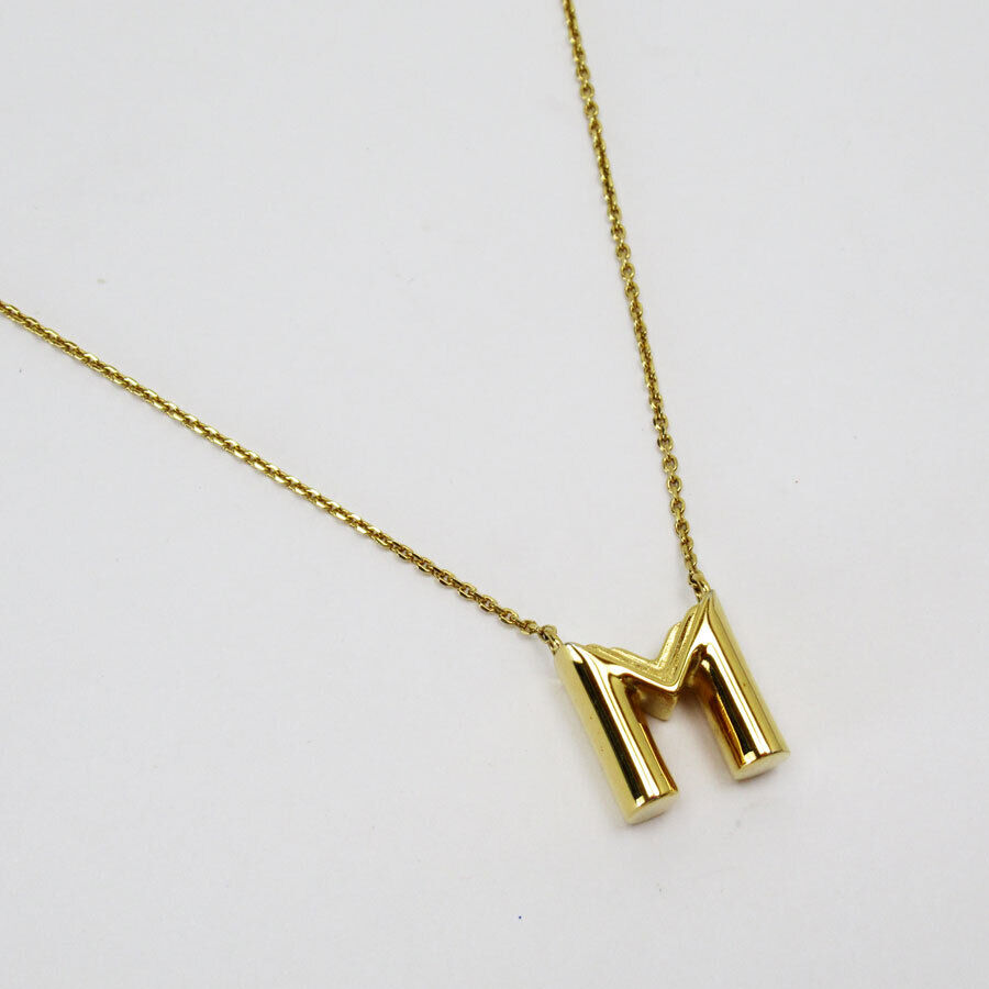 Louis Vuitton Necklace Gold Metal