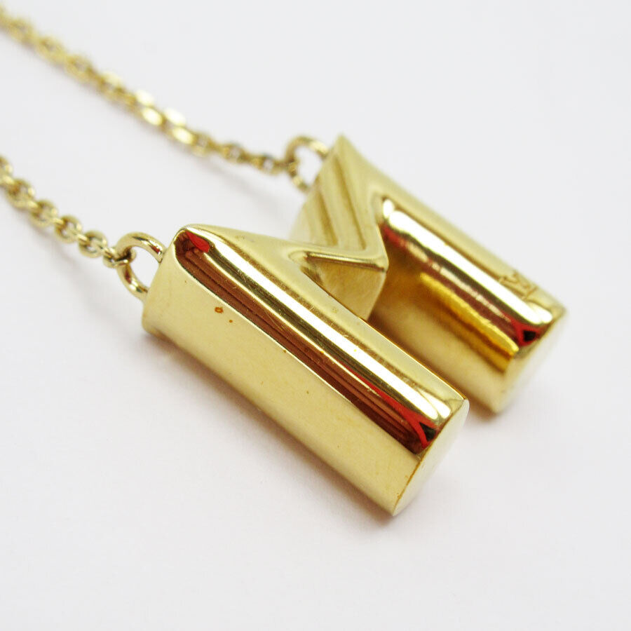 Louis Vuitton Necklace Gold Metal