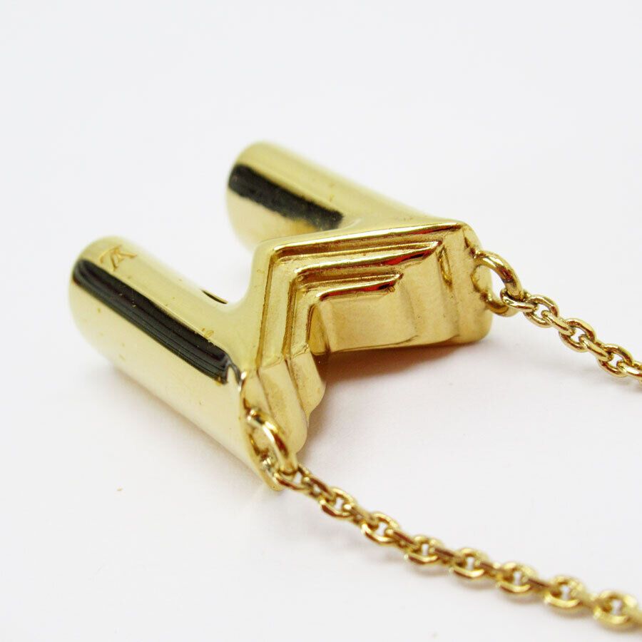 Louis Vuitton Necklace Gold Metal
