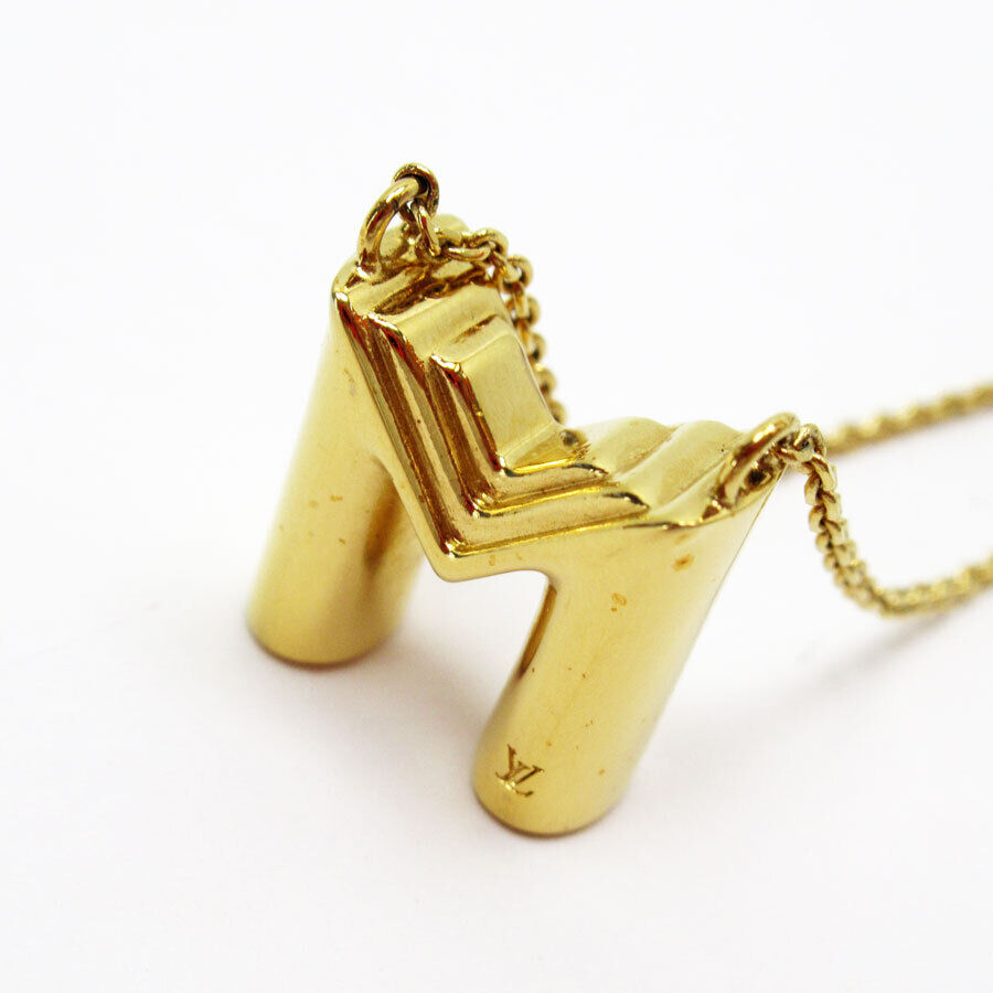 Louis Vuitton Necklace Gold Metal