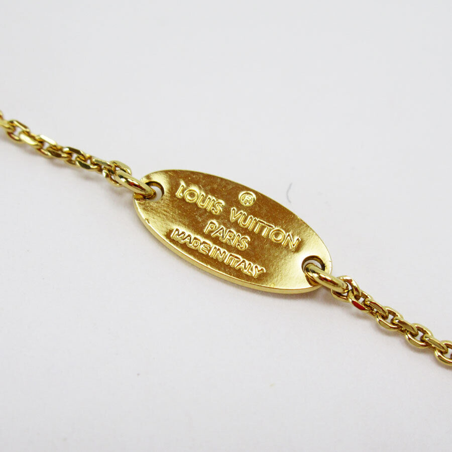 Louis Vuitton Necklace Gold Metal