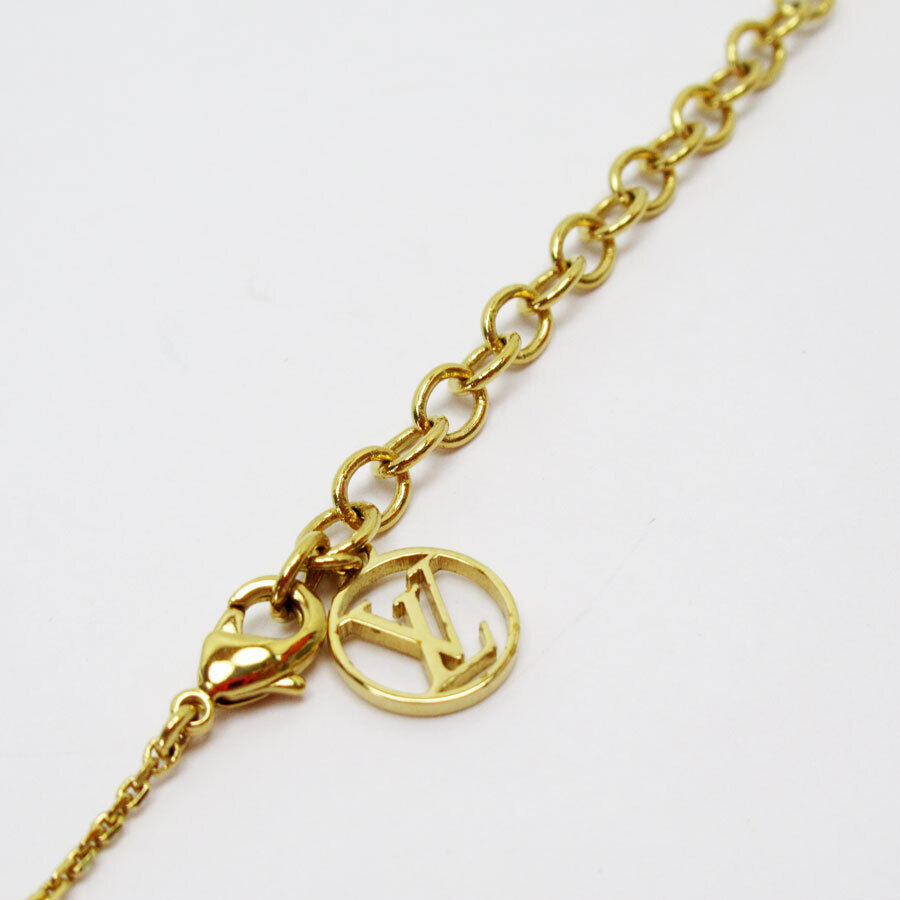 Louis Vuitton Necklace Gold Metal