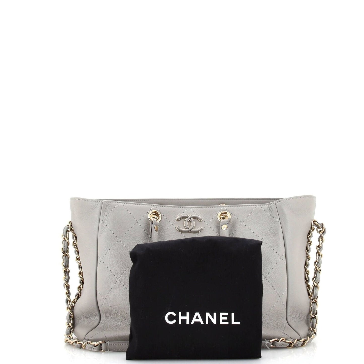 Chanel Cc Chain Shopping Tote Stitched