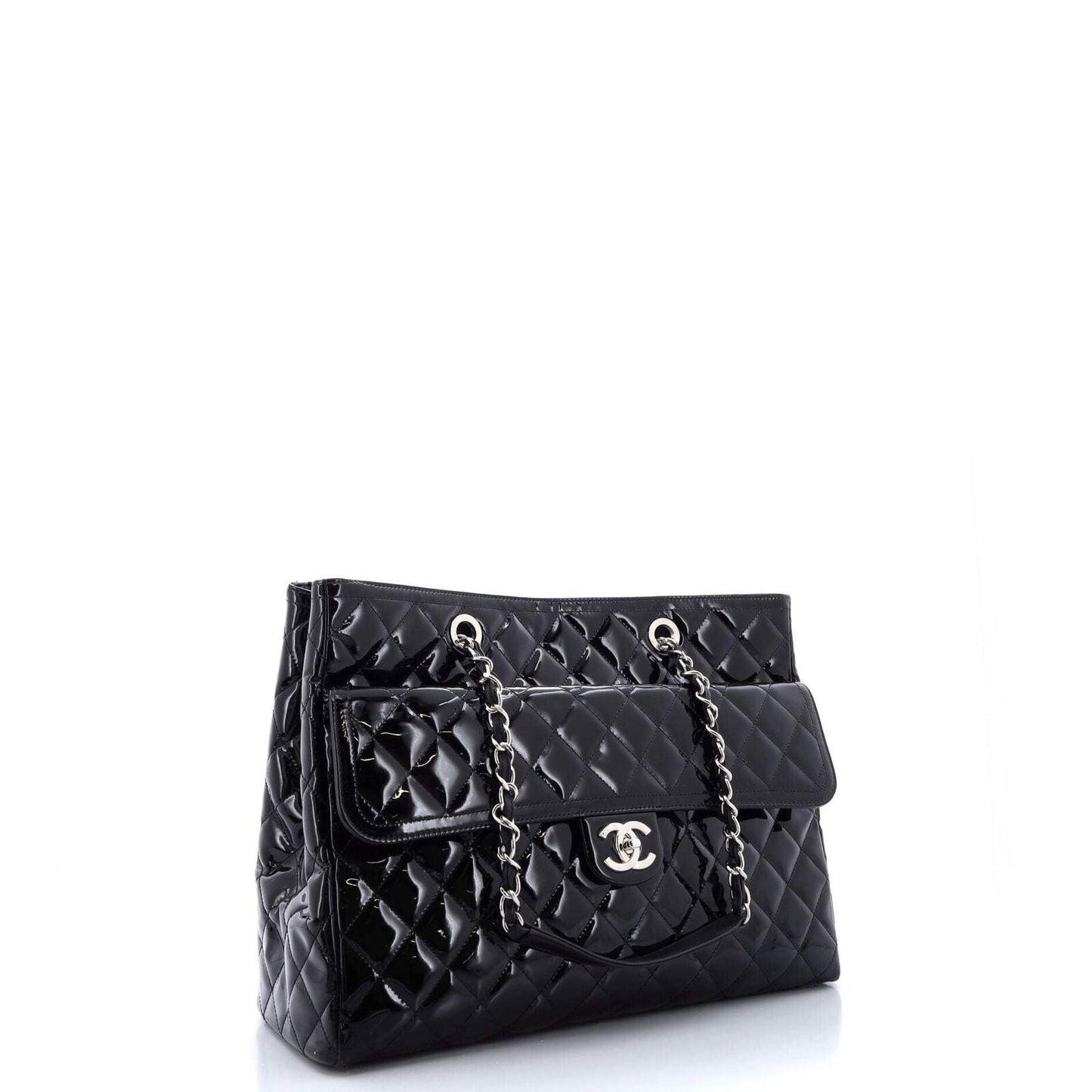 Chanel Coco Shine Tote Quilted Patent