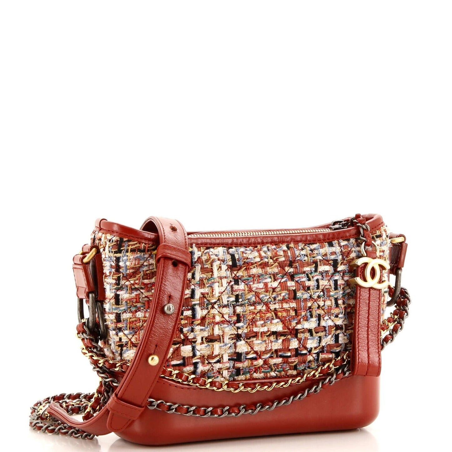 Chanel Gabrielle Hobo Quilted Tweed And