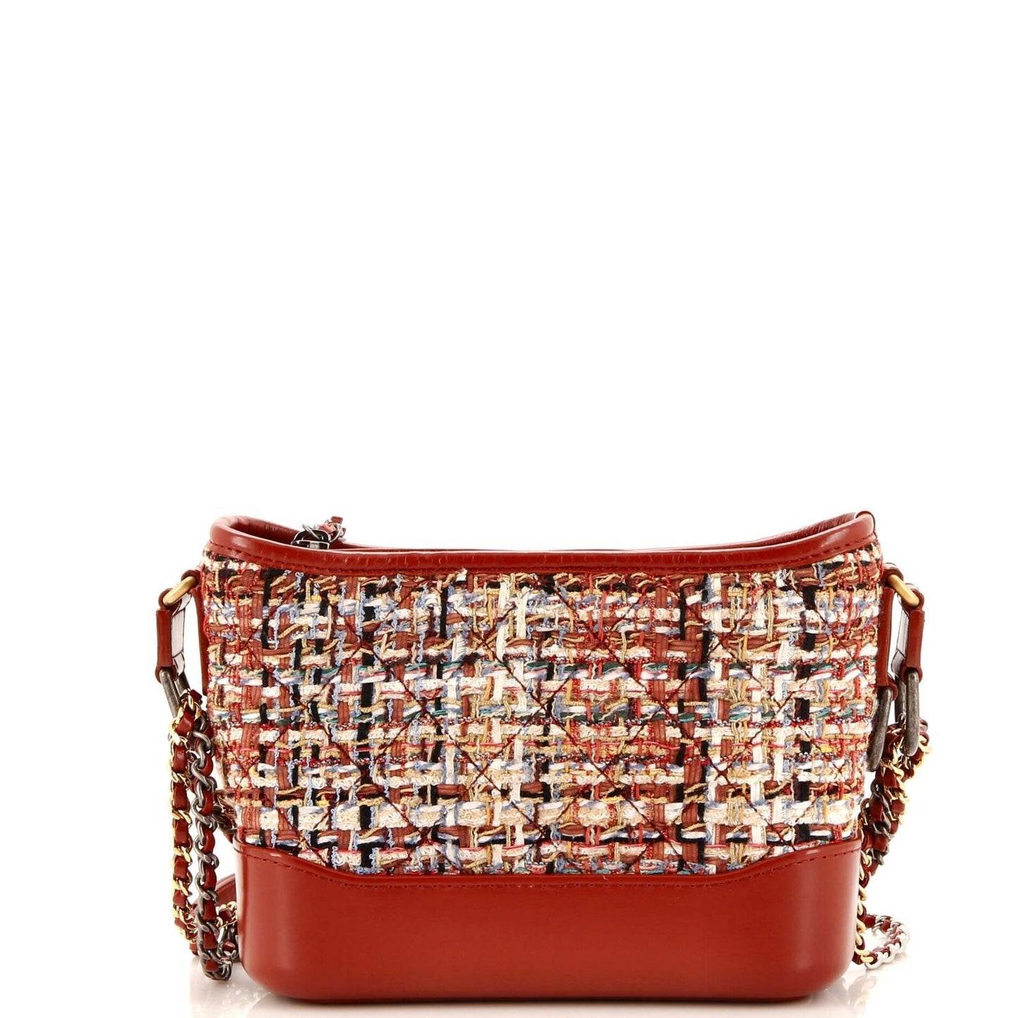 Chanel Gabrielle Hobo Quilted Tweed And