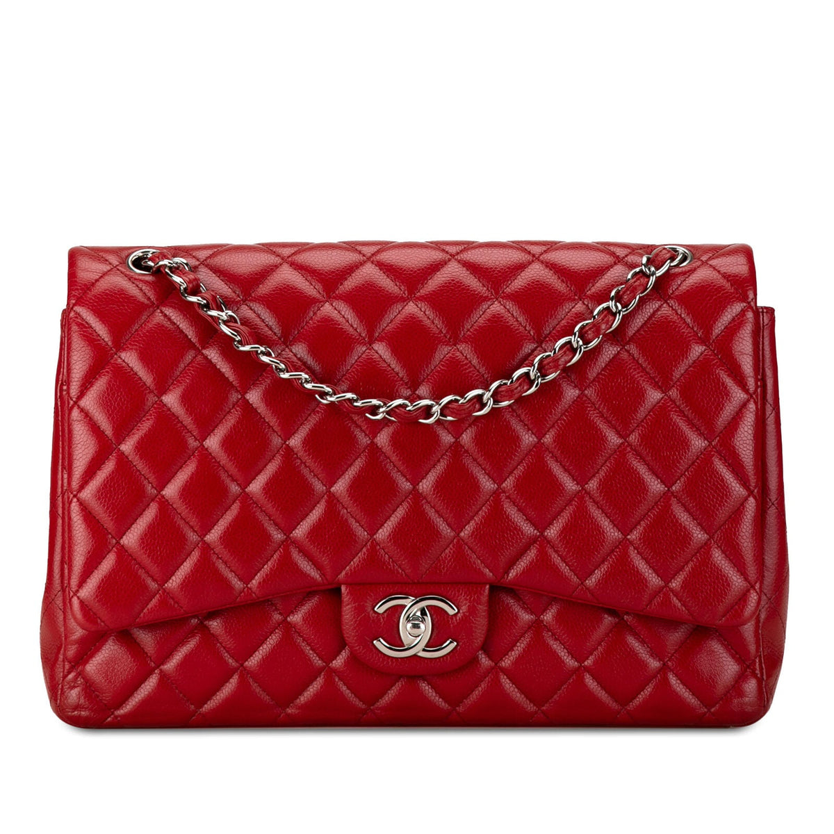 Chanel Maxi Classic Caviar Double