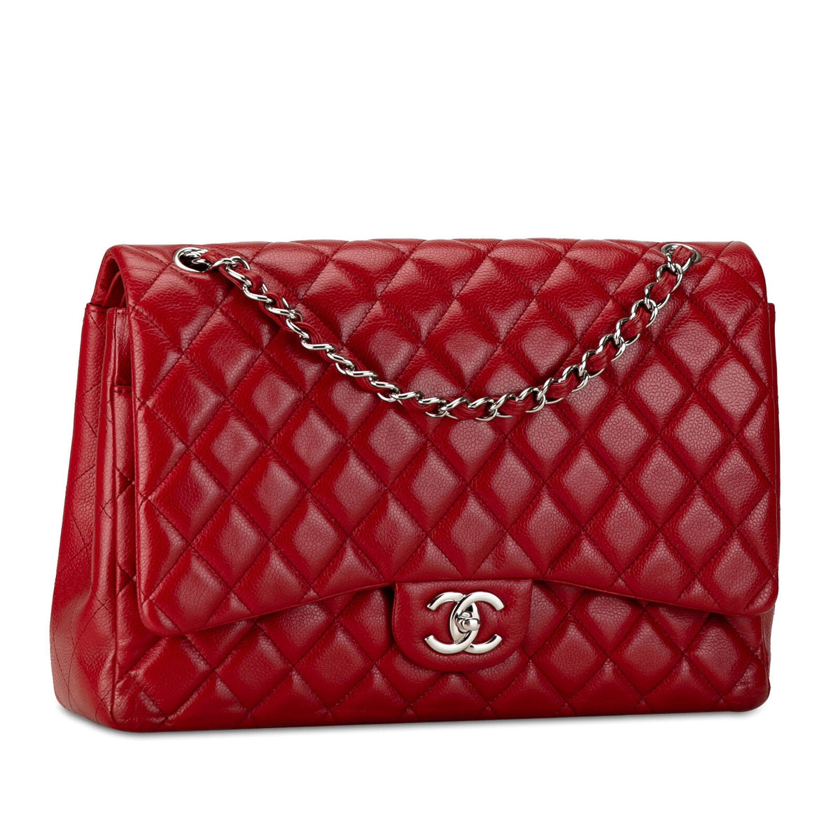 Chanel Maxi Classic Caviar Double