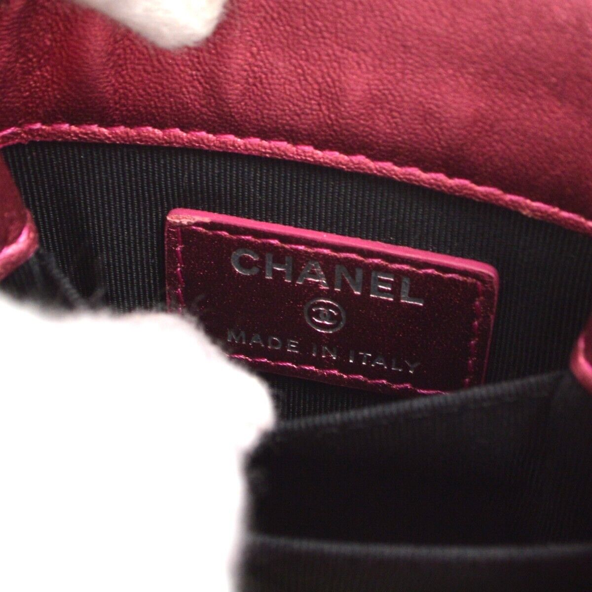 Chanel Pink Patent Leather Chain